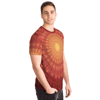 Peacock Feahter Mandala - Sun | Unisex T-Shirt | Mandalazed