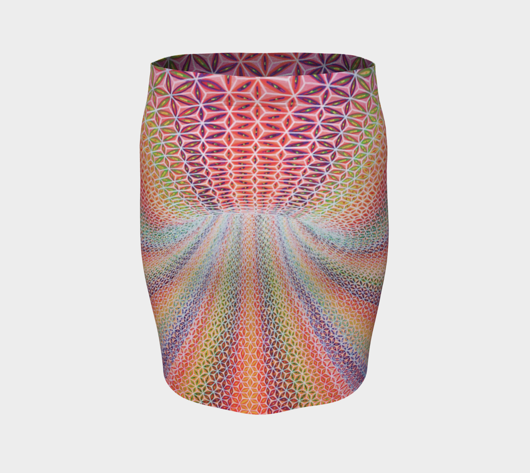 VORTEX Swirl  Fitted Skirt | Bart Van Hertum