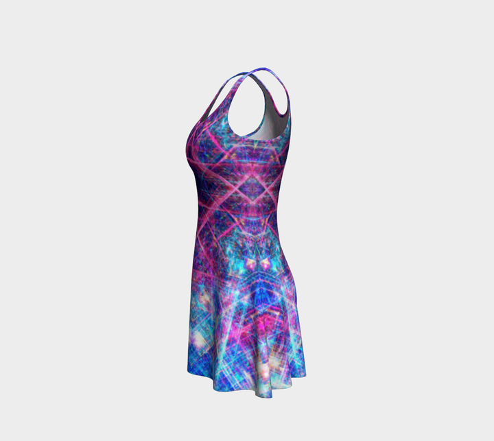 Tundra Matrix Rainbow | Flare Dress | Yantrart Design