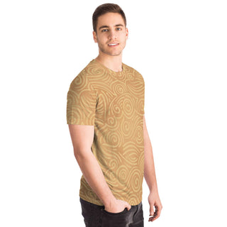 Waves and Spirals - Ocher | CUnisex T-Shirt | Mandalazed