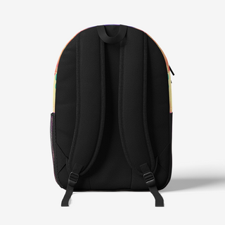 Cameron Gray | Sunrise Meditation | Retro Colorful Print Trendy Backpack