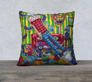 YOPO 22" x 22" PILLOW CASE | SALVIA DROID