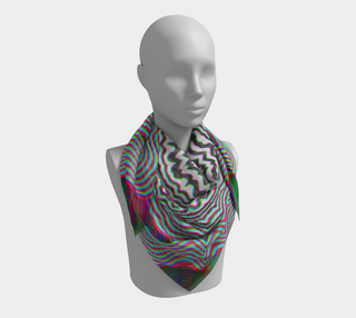 Primordial Glitch | Square Scarf | Makroverset