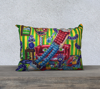 ACCORDIAN BOY 20" X 14" PILLOW CASE | SALVIA DROID