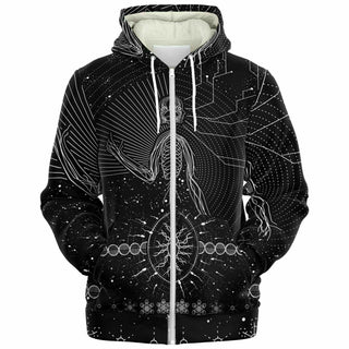 Nervous Computer Zipper Hoodie | Brock Springstead