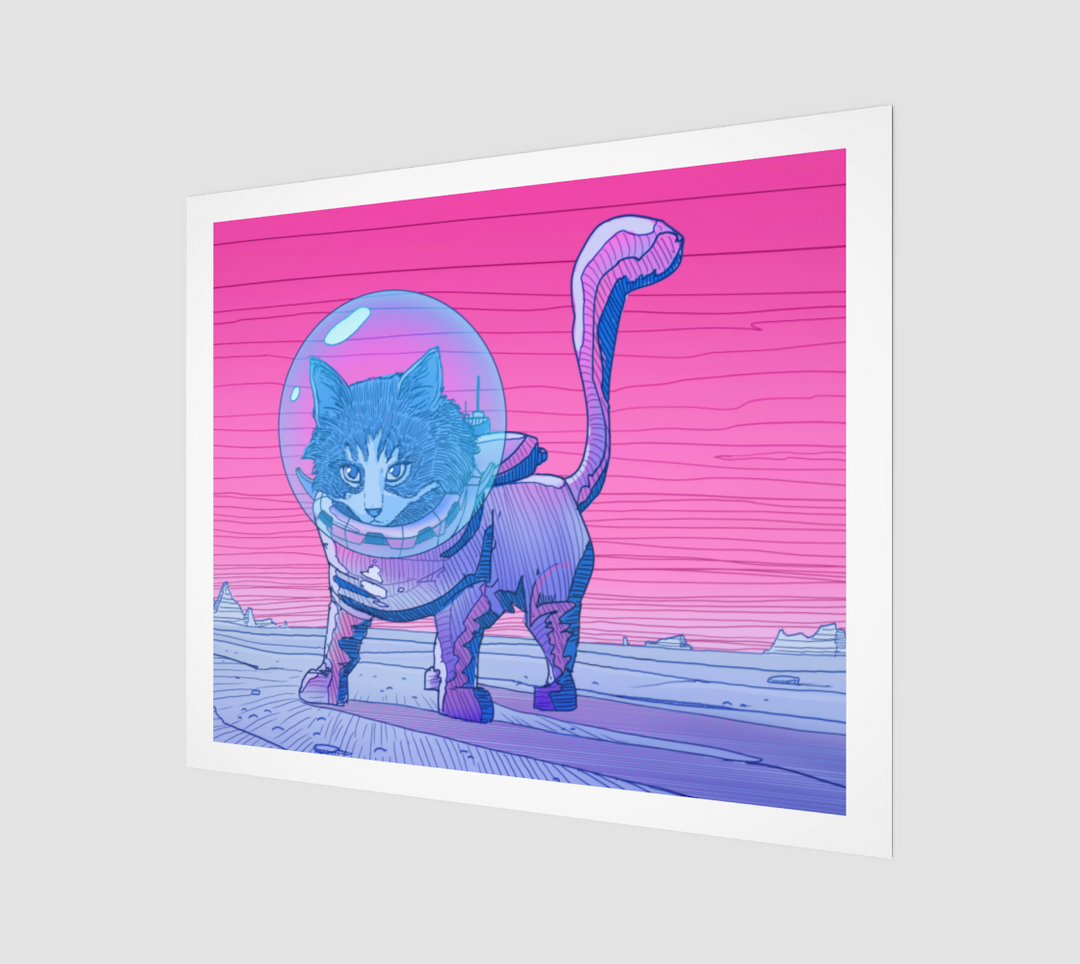 Space Cat | 24x20 Art Print | Phazed