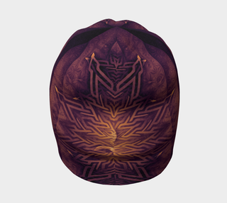 Mystical Aum Chakra Mandala - Amethyst Beanie | Mandalazed