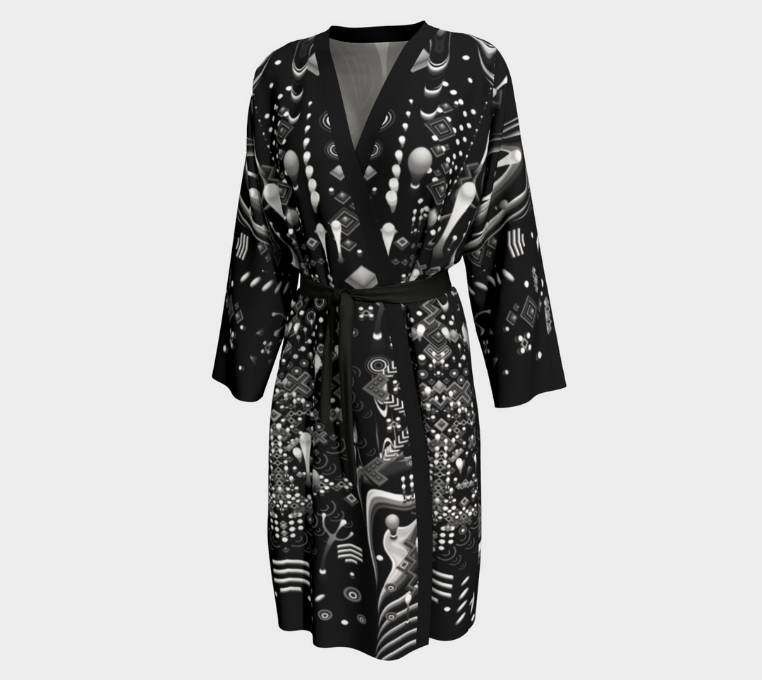Mystic Move Monochrome Dark Peignoir kimono | TAS Visuals