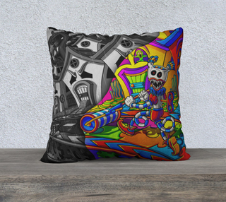 WILD TOWN 22" x 22" PILLOW CASE | SALVIA DROID