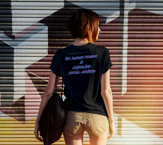SOCIAL ANXIETY SUPER POWER | UNISEX TEE | IMRAN