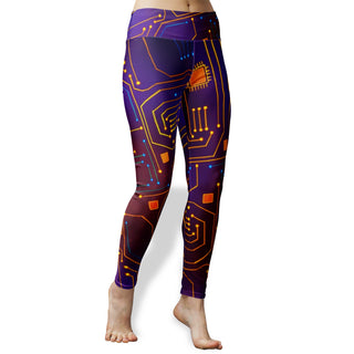 Psy Circuit 2 | Women's High Waist Yoga Leggings | Magusz