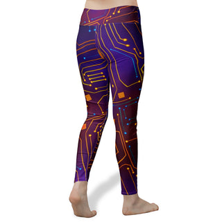 Psy Circuit 2 | Women's High Waist Yoga Leggings | Magusz