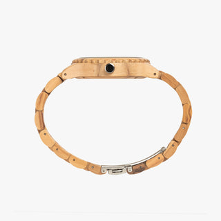 Gem Flow Italian Olive Lumber Wooden Watch | Dylan Thomas Brooks