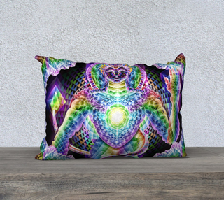 SPIRIT BEING 20" X 14" PILLOW CASE | SALVIA DROID