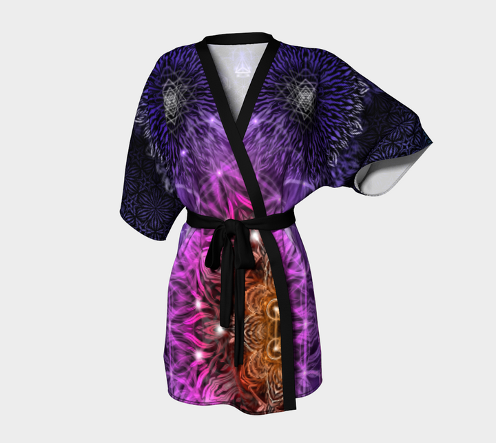 Geometric Purple | Kimono Robe | Yantrart Design