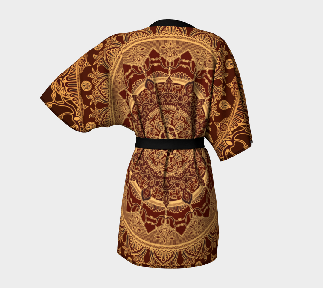 Elephants Mandala | Kimono Robe | Mandalazed