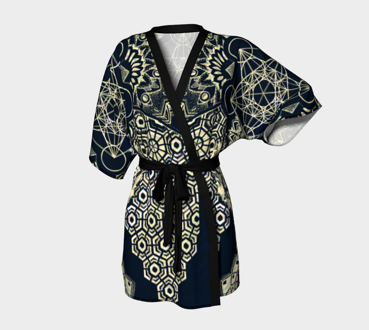 Geometric Gold | Kimono Robe | Mil Et Une