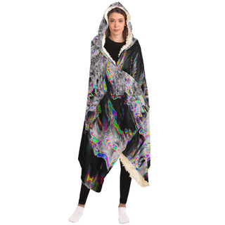 Overglitch_B | Hooded Blanket | Makroverset