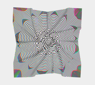 Primordial Glitch | Square Scarf | Makroverset