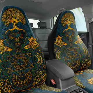 Geometric Gold Green | Seat Covers | Mil Et Une
