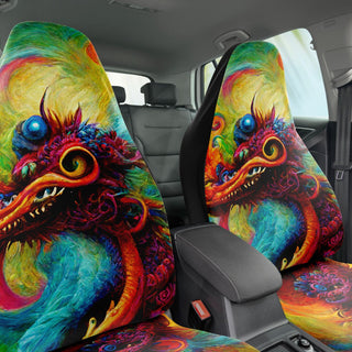 Fractal Jellyfish City Car Seat Covers | Michael Garfield
