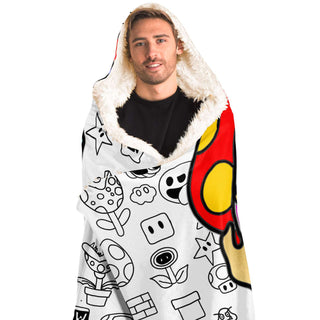 MARIO SPLASH HOODED BLANKET | MIKO ART