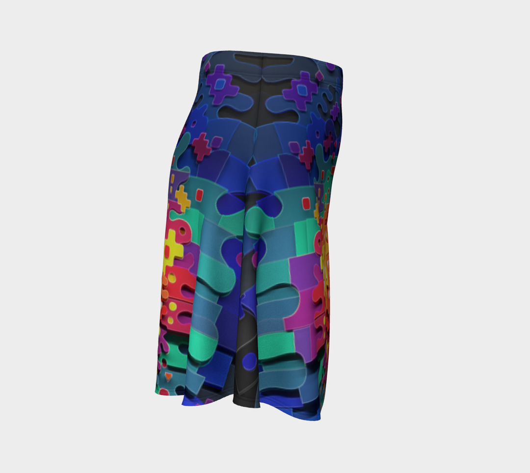 Deep Band Flare Skirt | TAS Visuals