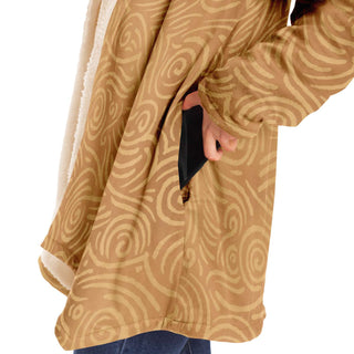 Waves and Spirals - Ocher | Cloak | Mandalazed