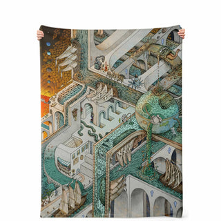 Fishing for Escher | Microfleece Blanket | James Fletcher