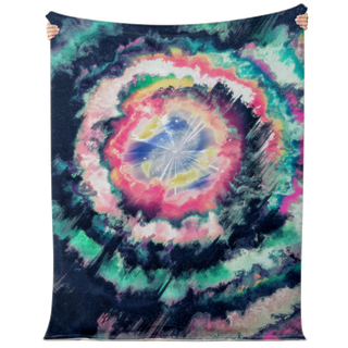 Glitchy Galaxy | Microfleece Blanket | Makroverset