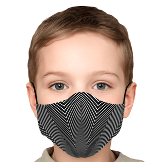 Sharp-Angled Op Art | Face Mask | Makroverset