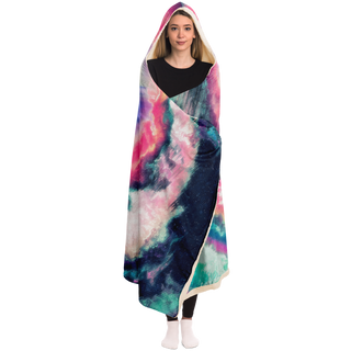 Glitchy Galaxy | Hooded Blanket | Makroverset