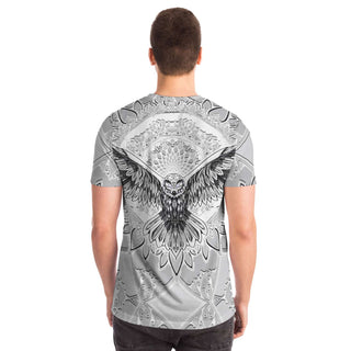 Flying Owl Spirit - Grey | Unisex T-Shirt | Mandalazed