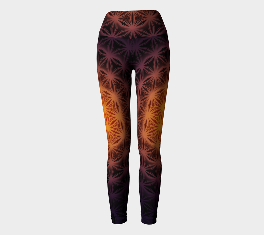 Flower of Life Blaze | Yoga Leggings | Yantrart Design