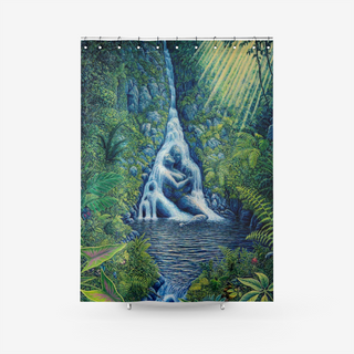 Ravine Rapture | Textured Fabric Shower Curtain | Mark Henson