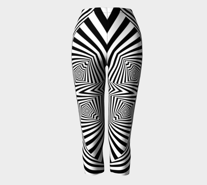Zebra Lines Capris | Hubert S