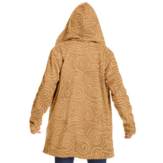 Waves and Spirals - Ocher | Cloak | Mandalazed