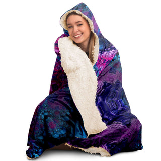 PSYBOX PURPLE HOODED BLANKET | FRACTUALLY