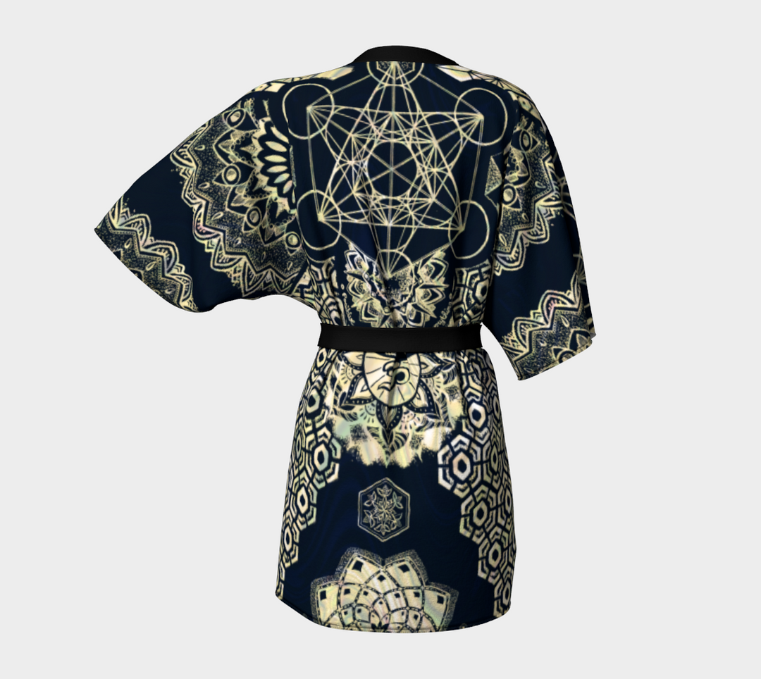 Geometric Gold | Kimono Robe | Mil Et Une