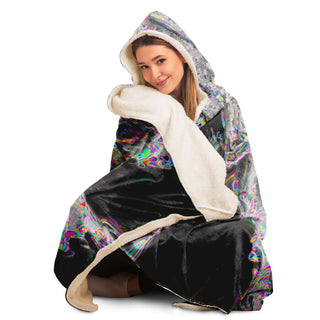 Overglitch_B | Hooded Blanket | Makroverset