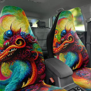 Fractal Jellyfish City Car Seat Covers | Michael Garfield