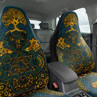 Geometric Gold Green | Seat Covers | Mil Et Une