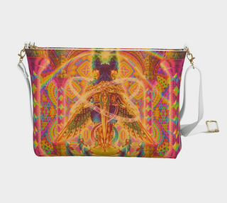 DEATH BY ASTONISHMENT VEGAN LEATHER CORSSBODY PURSE | SALVIA DROID