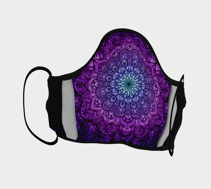 Purple Ornate Mandala | Face Mask | Yantrart Design