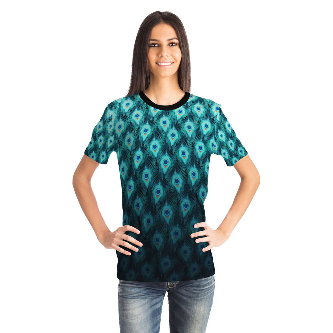 Trippy Peacock Feathers | Unisex T-Shirt | Mandalazed