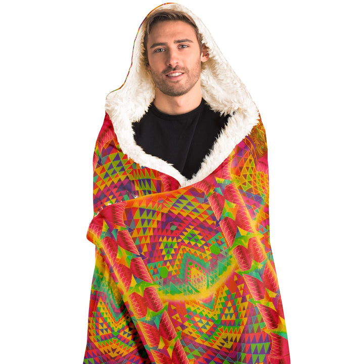 Death by Astonishment Hooded Blanket | Salvia Droid