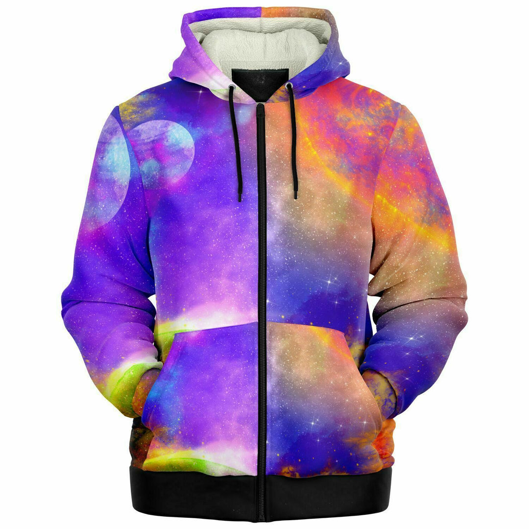 Galaxy 2 | Microfleece zip-up hoodie | Magusz