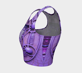 Purple Metatron Crop Top | Light Wizard