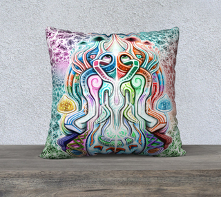 BUTTERFLY 22" x 22" PILLOW CASE | SALVIA DROID