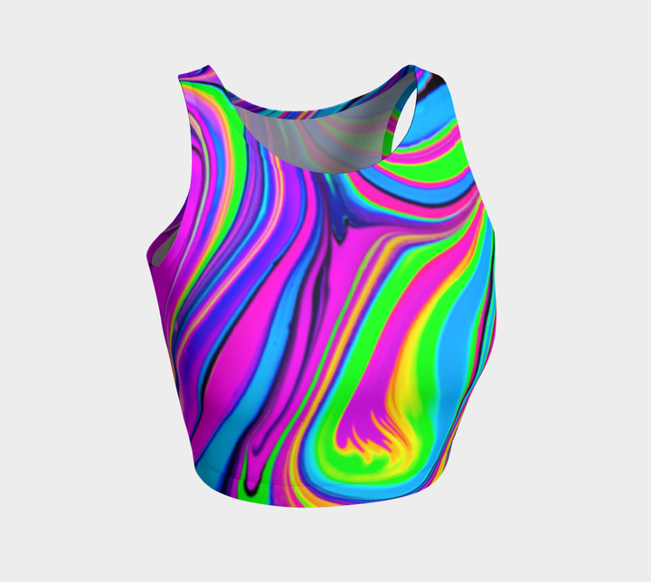 COSMIC FLOW CROP TOP | PSYCHEDELIC POUR HOUSE